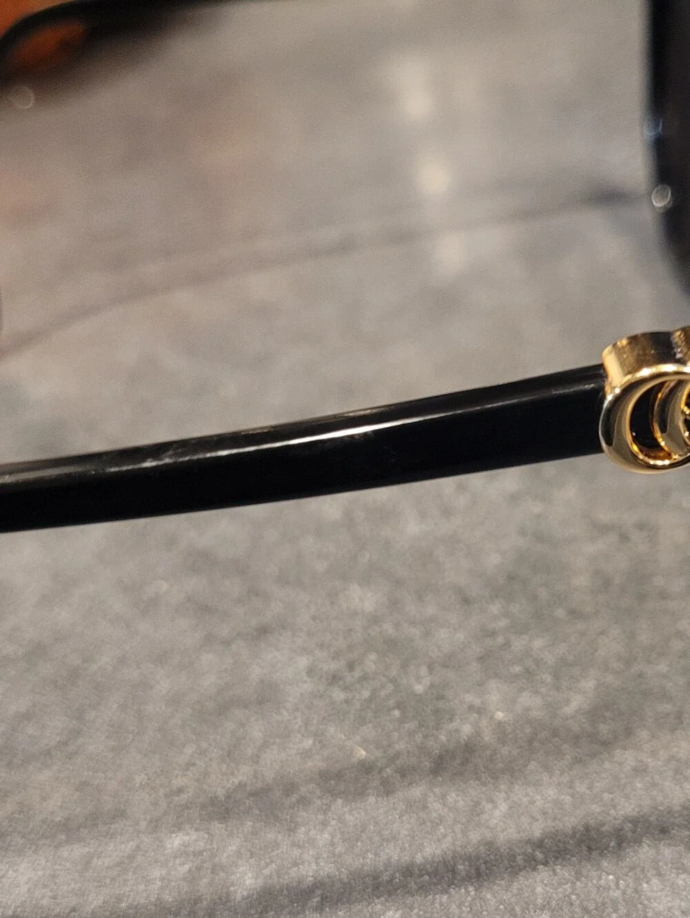 Classic Black Oversized Sunglasses - Black Lenses Gucci